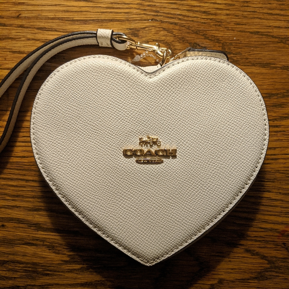 Coach Heart shaped clutch
